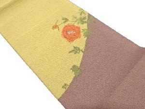 花模様織り出し袋帯